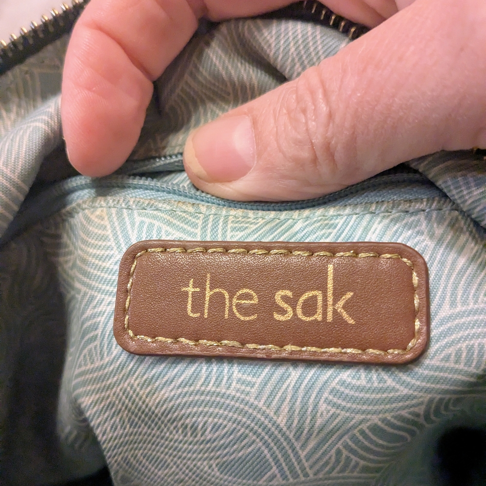 The Sak Black Leather Crossbody Messenger Bag - Picture 3 of 9